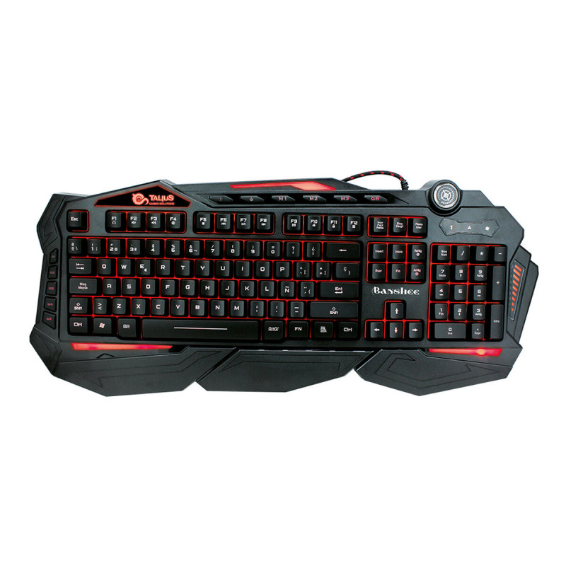 Teclado Gaming Talius Banshee Negro Qwerty Español QWERTY