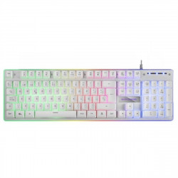 Teclado Mars Gaming MK220WES RGB Blanco