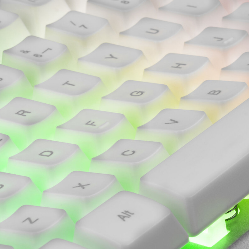 Teclado Mars Gaming MK220WES RGB Blanco