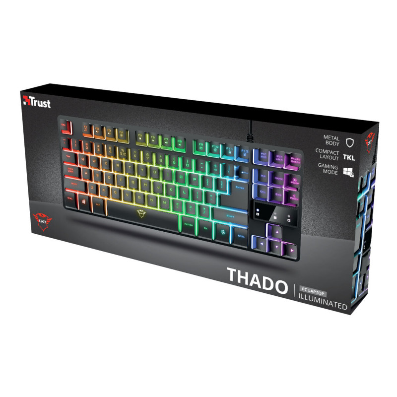 Teclado Gaming Trust GXT 833 Thado Qwerty Español