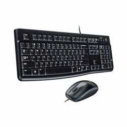 Teclado y Ratón Óptico Logitech Desktop MK120 1000 dpi USB