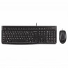 Teclado y Ratón Óptico Logitech Desktop MK120 1000 dpi USB