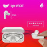 Auriculares Bluetooth NGS ARTICABLOOMWHITE Blanco Negro