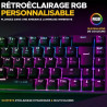 Teclado Gaming The G-Lab KEYZ TITAN Negro AZERTY