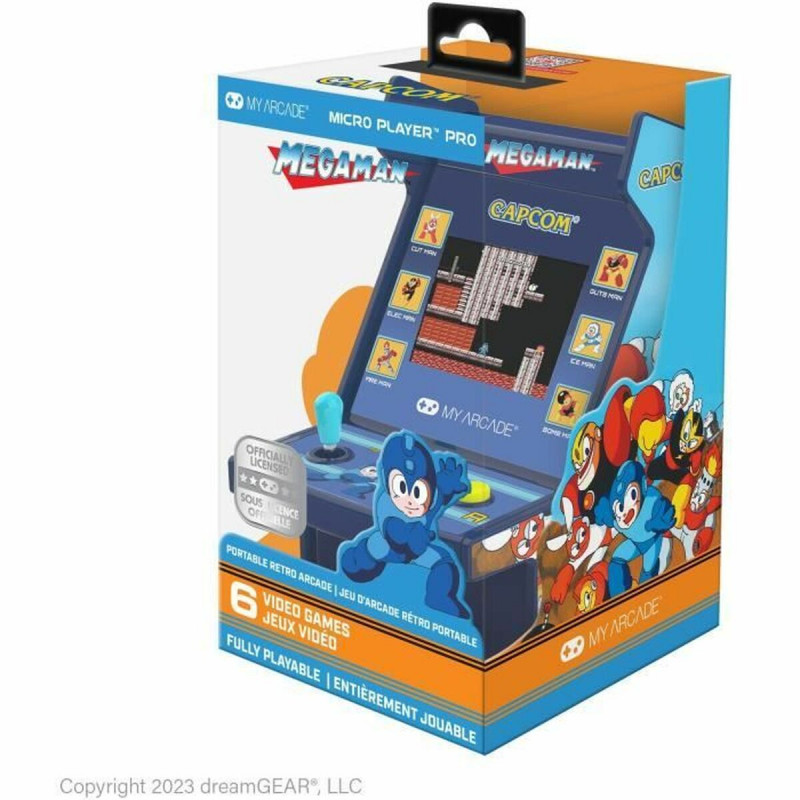 Videoconsola Portátil My Arcade Micro Player PRO - Megaman Retro Games Azul