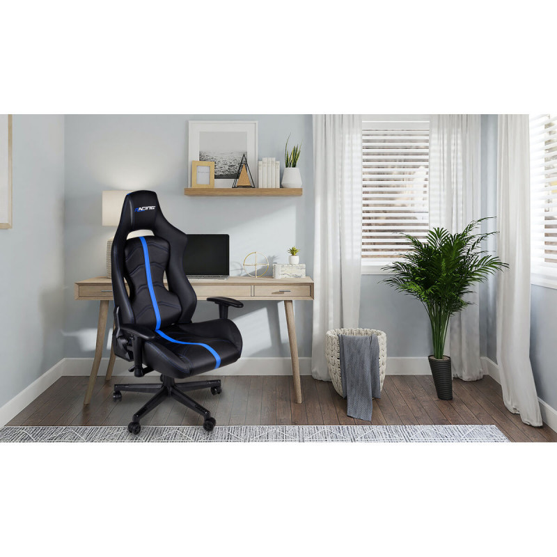 Silla Gaming Racing MAGNUM Negro/Azul Multicolor